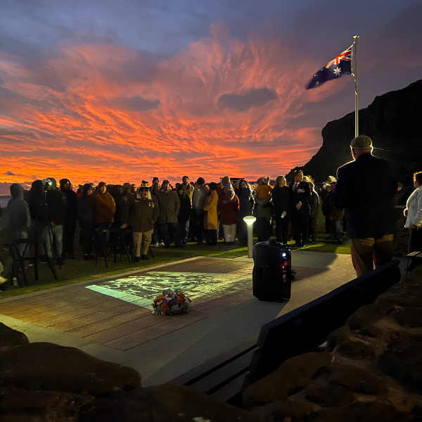 anzac day stanley - sun rise